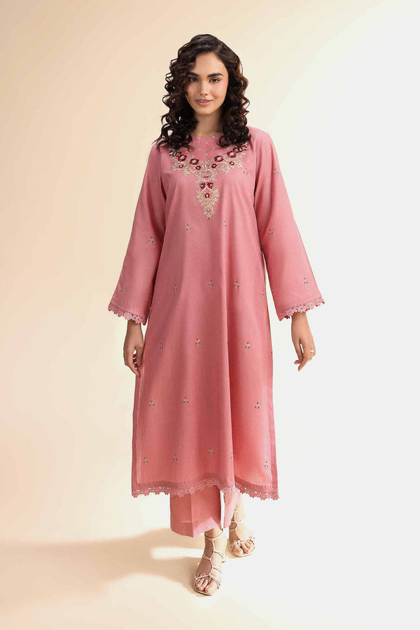 2 Piece - Unstitched - Dyed Embroidered Suit - 42501007