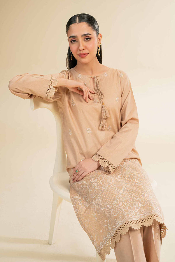 2 Piece - Unstitched - Dyed Embroidered Suit - 42501008