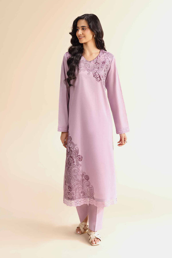 2 Piece - Unstitched - Dyed Embroidered Suit - 42501010