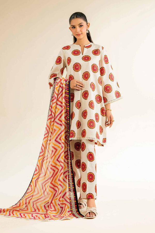 3 Piece - Unstitched - Printed Suit - 42501062