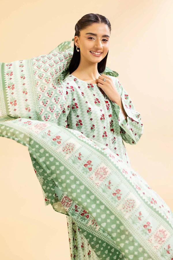 3 Piece - Unstitched - Printed Suit - 42501072