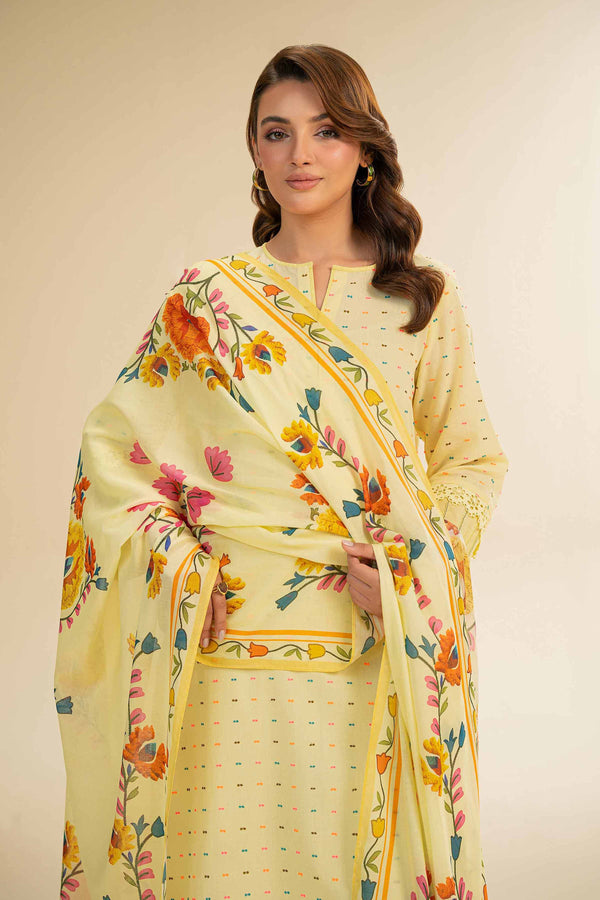 3 Piece - Unstitched - Jacquard Suit - 42501111