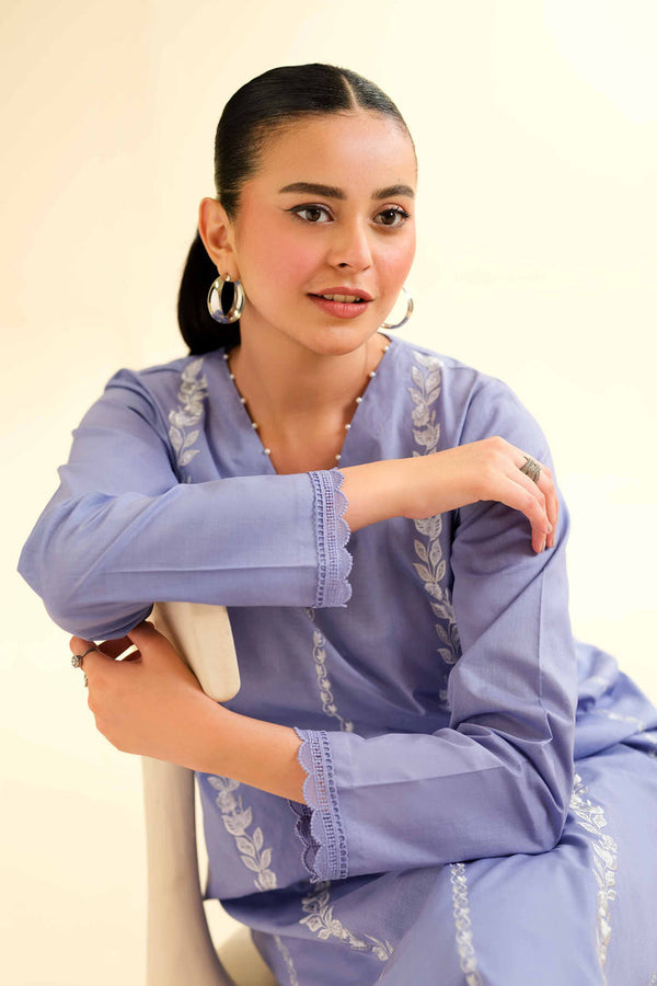 2 Piece - Unstitched - Dyed Embroidered Suit - 42501143