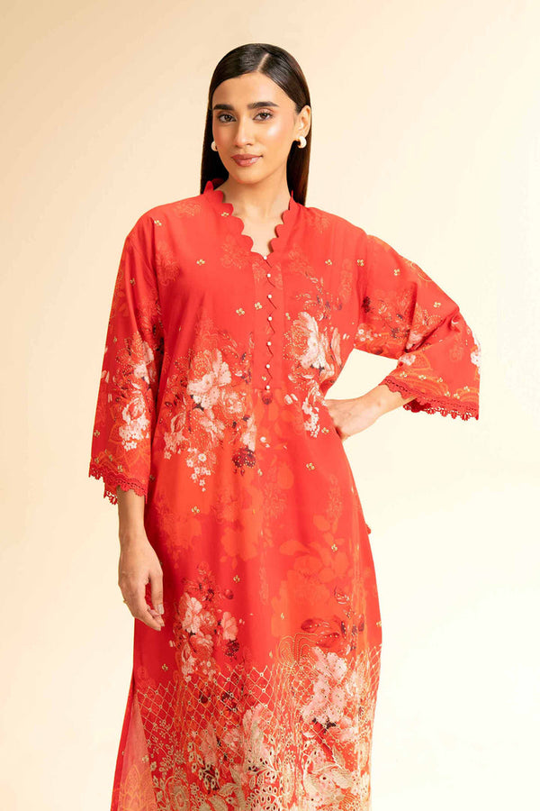 2 Piece - Unstitched - Digital Printed Embroidered Suit - 42501146