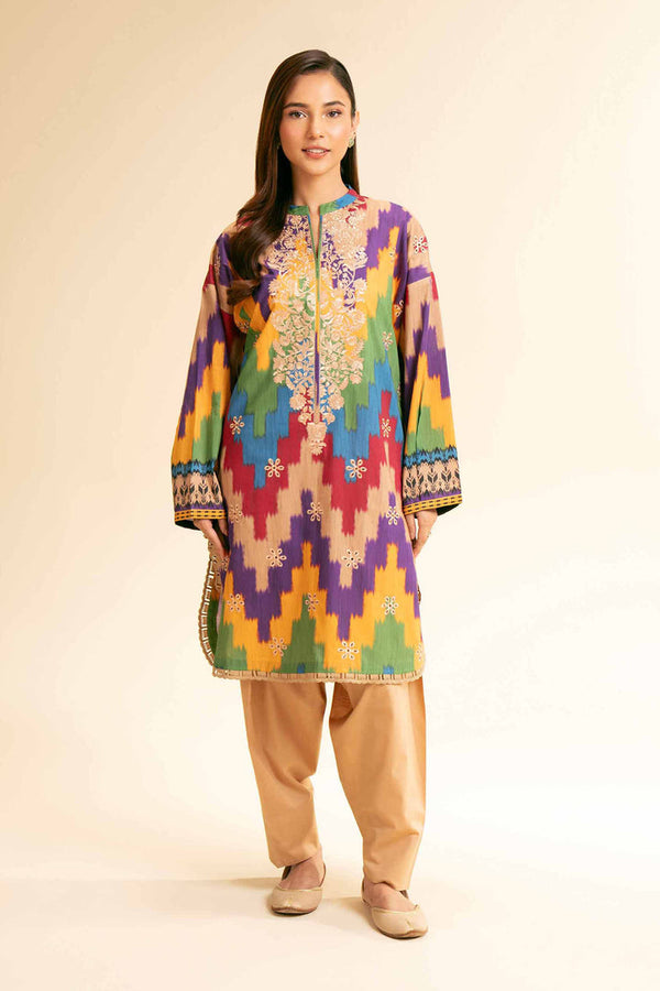 2 Piece - Unstitched - Digital Printed Embroidered Suit - 42501148