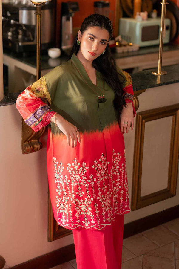 2 Piece - Unstitched - Digital Printed Embroidered Suit - 42501150