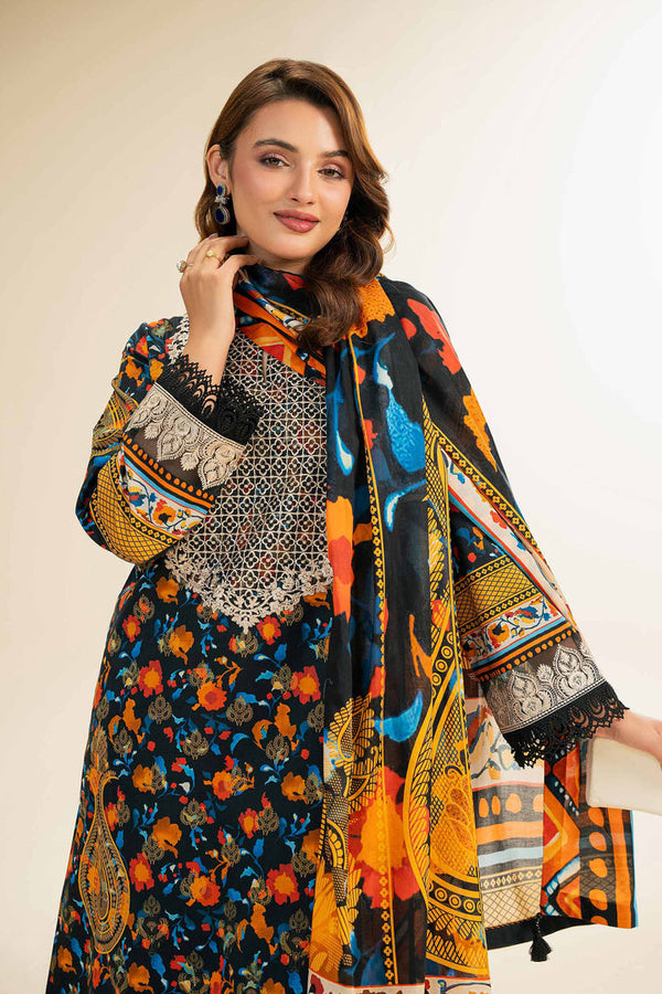 3 Piece - Unstitched - Digital Printed Embroidered Suit - 42501178