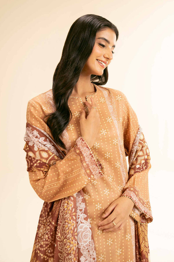 3 Piece - Unstitched Digital Printed Suit - 42501192