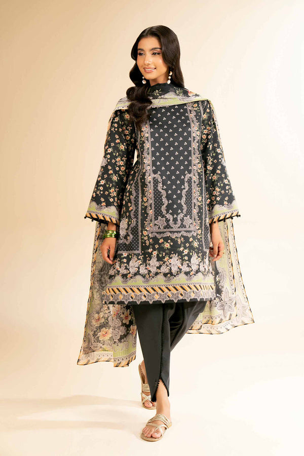 3 Piece - Unstitched - Digital Printed Suit - 42501198