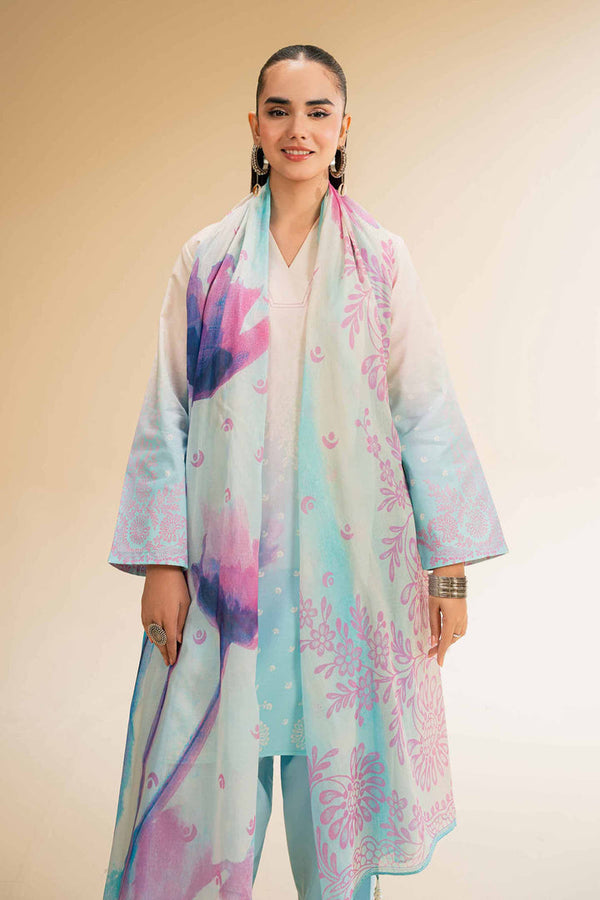 3 Piece - Unstitched - Digital Printed Suit - 42501201