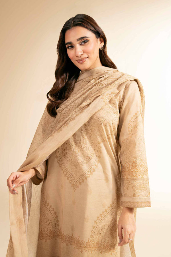 3 Piece - Unstitched - Digital Printed Suit - 42501203