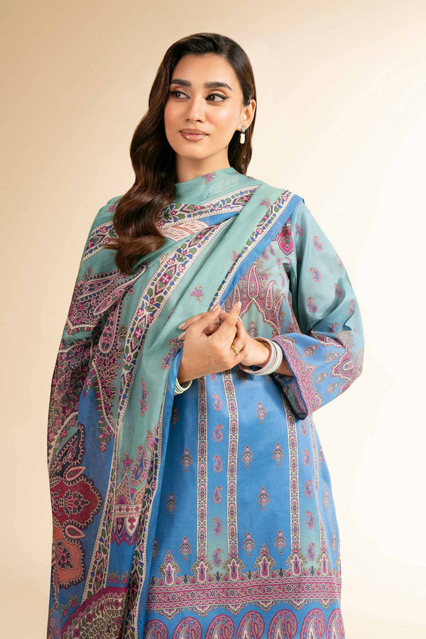 3 Piece - Unstitched - Digital Printed Suit - 42501210