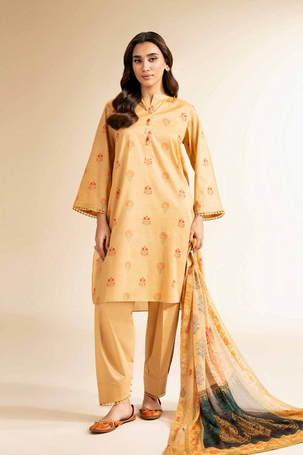 3 Piece - Unstitched - Printed Suit - 42501228