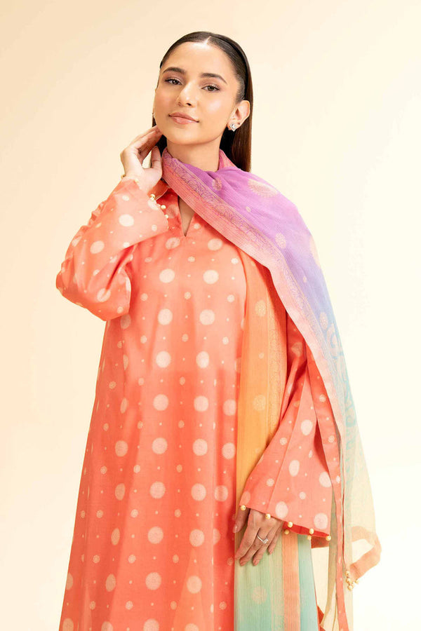3 Piece - Unstitched - Printed Suit - 42501233