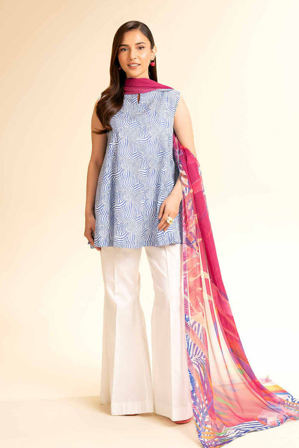 3 Piece - Unstitched - Printed Suit - 42501235