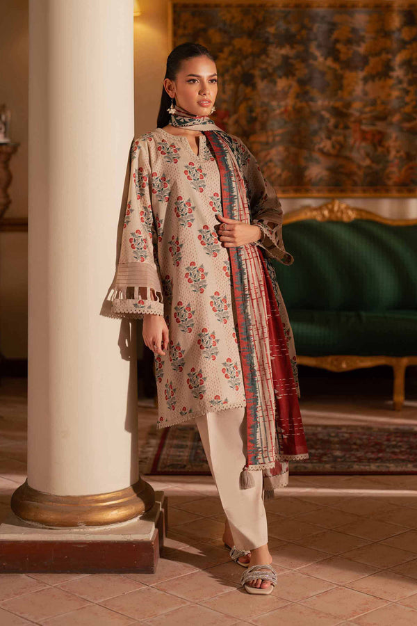 3 Piece - Unstitched - Printed Suit - 42501251