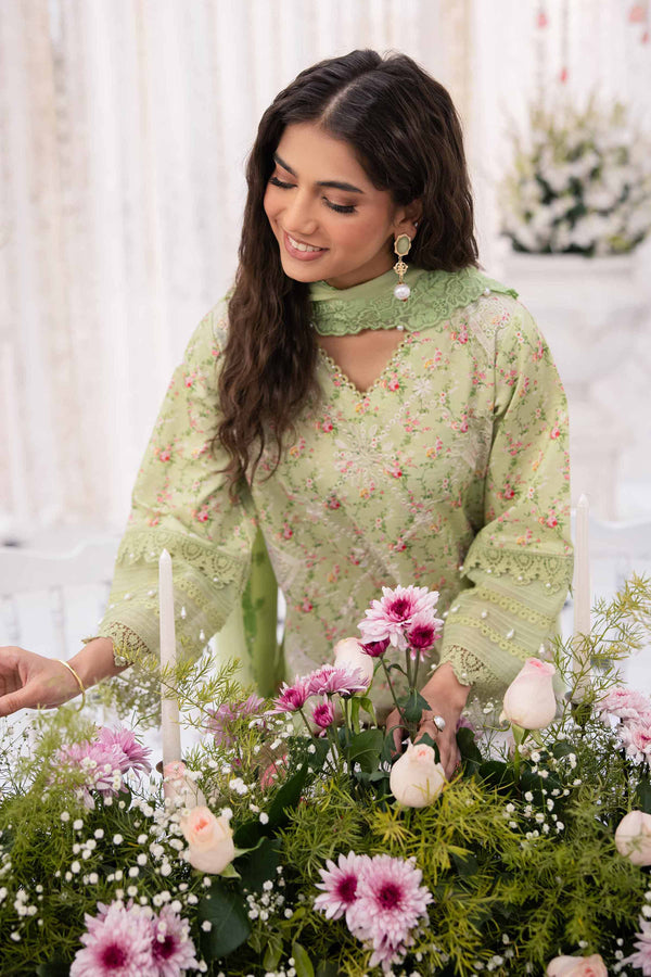 3 Piece - Unstitched - Printed Embroidered Suit - 42501279