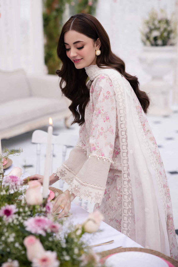 3 Piece - Unstitched - Printed Embroidered Suit - 42501280