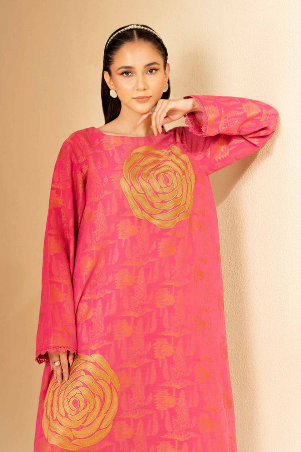 2 Piece - Unstitched - Jacquard Embroidered Suit - 42501290