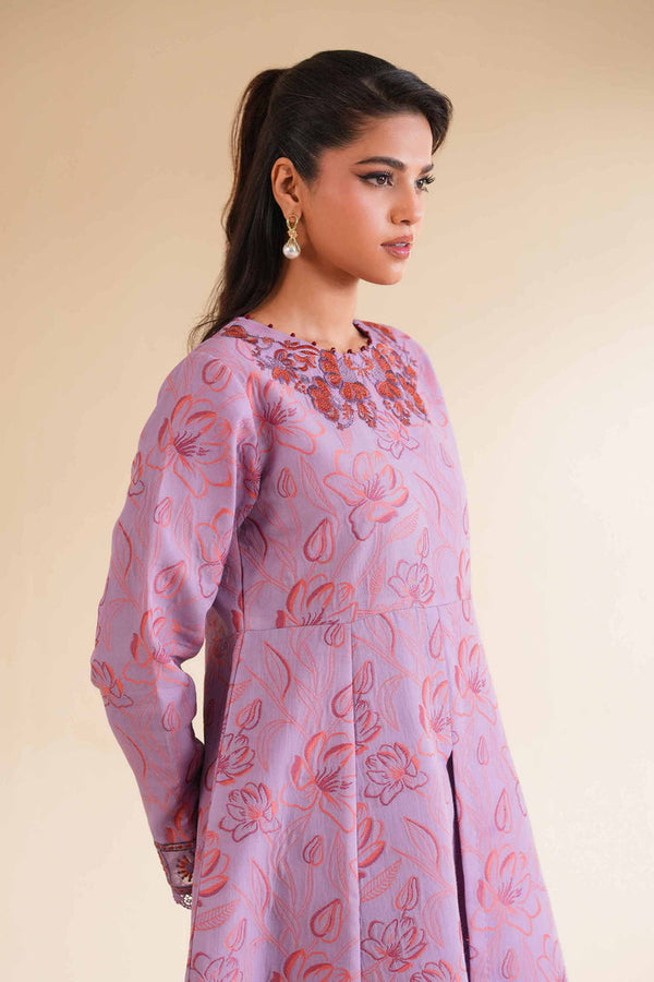 2 Piece - Unstitched - Jacquard Embroidered Suit - 42501294