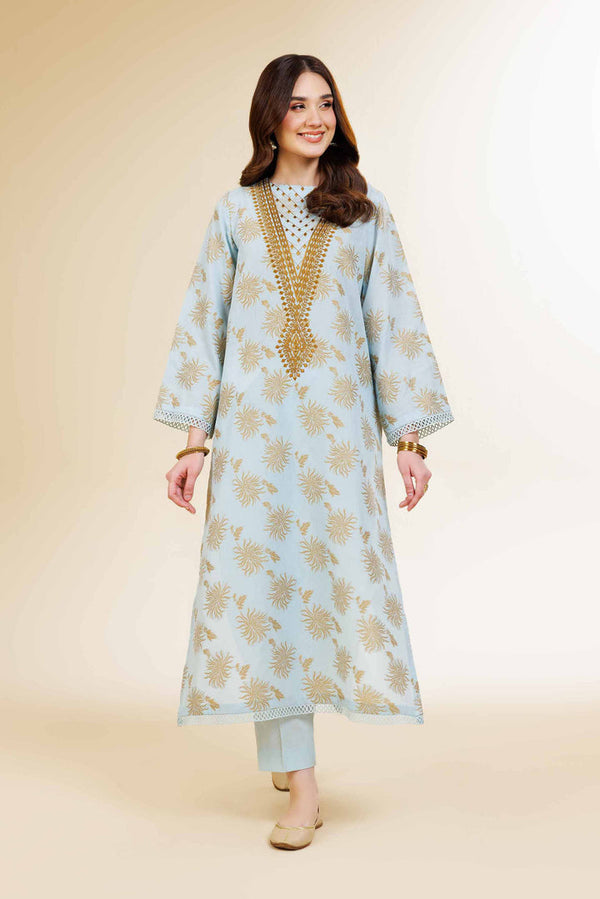 2 Piece - Unstitched - Jacquard Embroidered Suit - 42501295