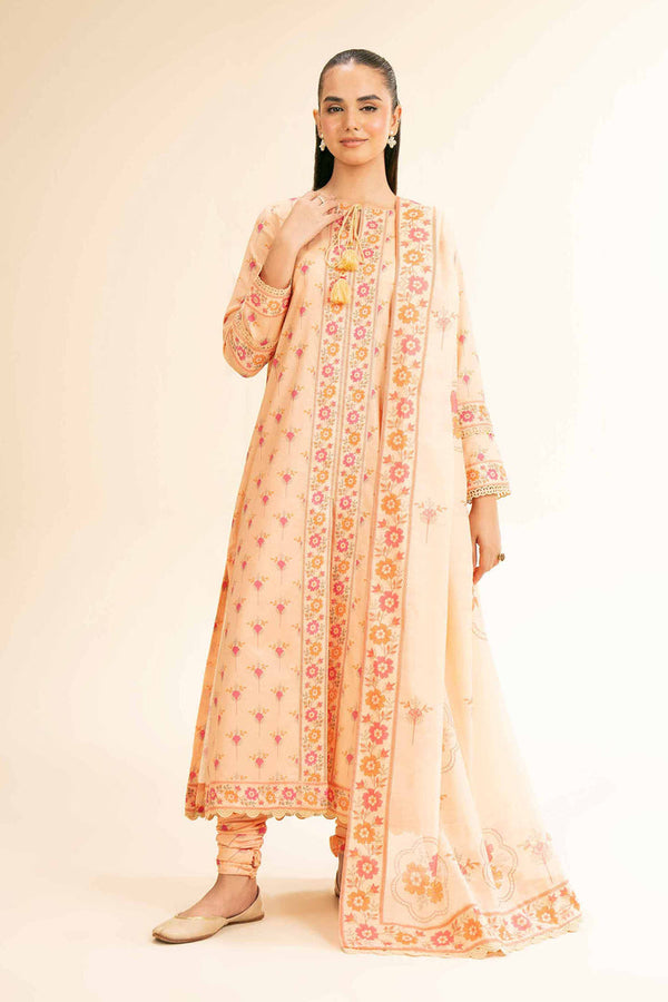 3 Piece - Unstitched - Printed Suit - 42501317