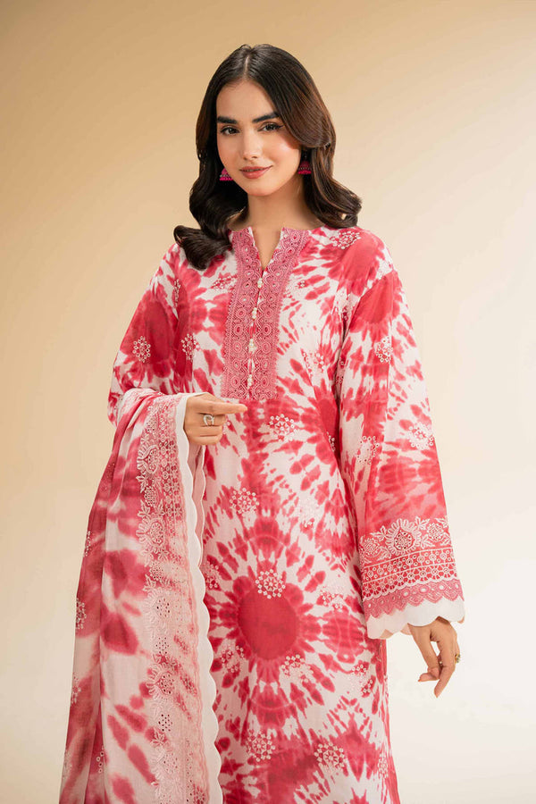 3 Piece - Unstitched - Digital Printed Embroidered Suit - 42501337