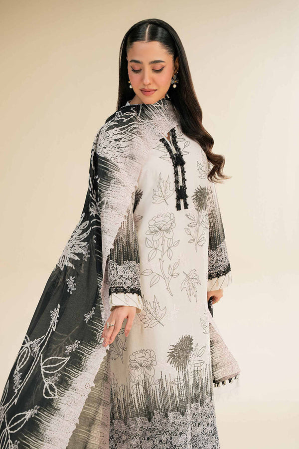3 Piece - Unstitched - Digital Printed Embroidered Suit - 42501345