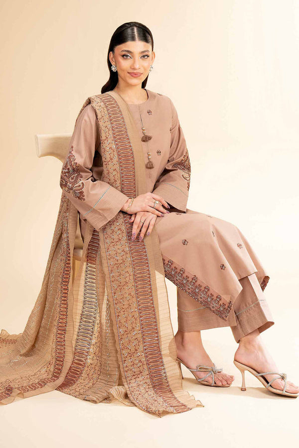 3 Piece - Unstitched - Embellished Suit - 42501366