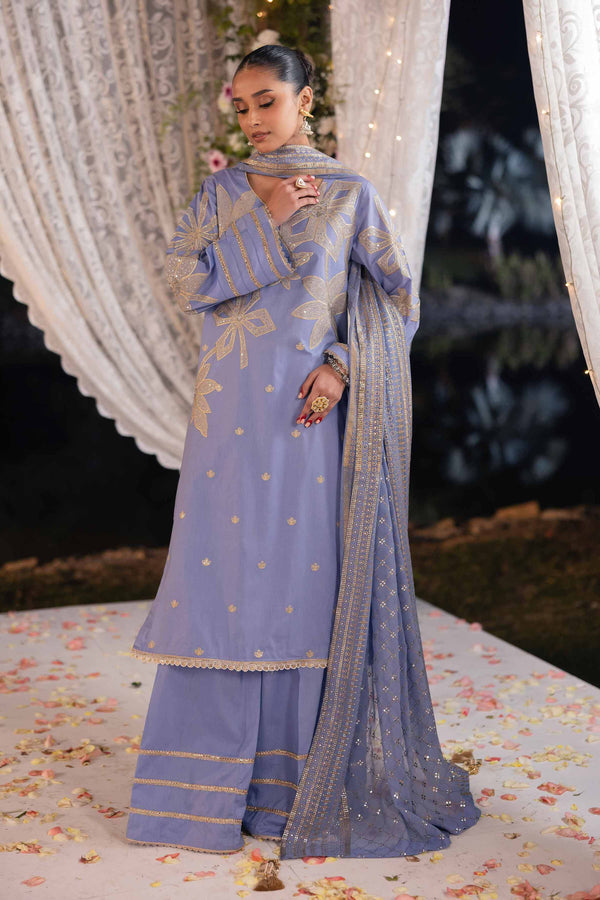 3 Piece - Unstitched - Embellished Suit - 42501373