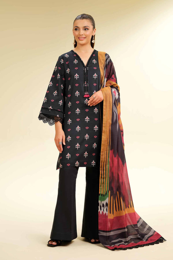 3 Piece - Unstitched - Printed Suit - 42501464