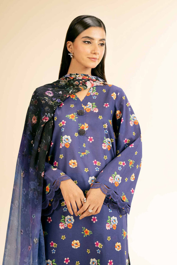 3 Piece - Unstitched - Printed Suit - 42501486