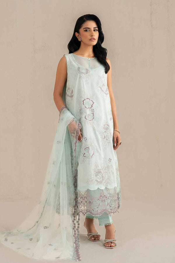 3 Piece - Unstitched - Embroidered Suit - 42519114