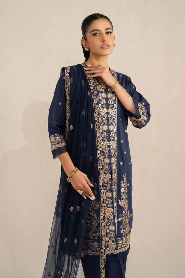 3 Piece - Unstitched - Embroidered Suit - 42519115