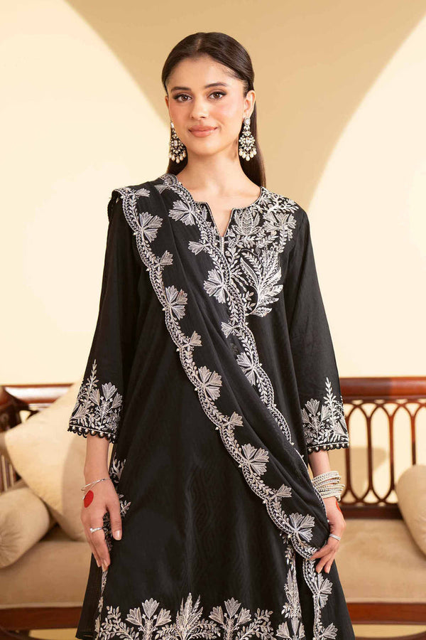 3 Piece - Unstitched - Embroidered Suit - 42519136
