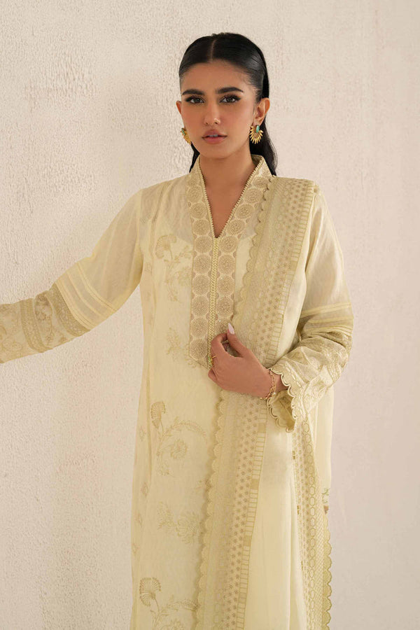 3 Piece - Unstitched - Embroidered Suit - 42519137