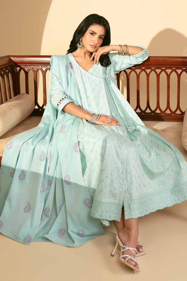 3 Piece - Unstitched - Embroidered Suit - 42519187
