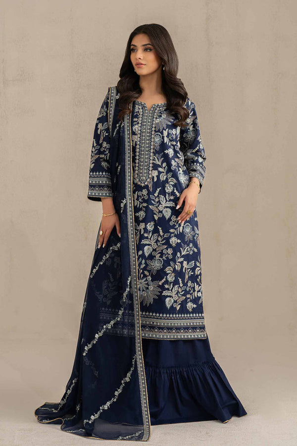 3 Piece - Unstitched - Embroidered Suit - 42519191