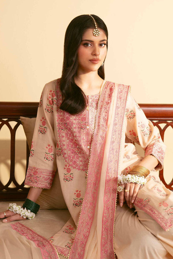 3 Piece - Unstitched - Embroidered Suit - 42519195