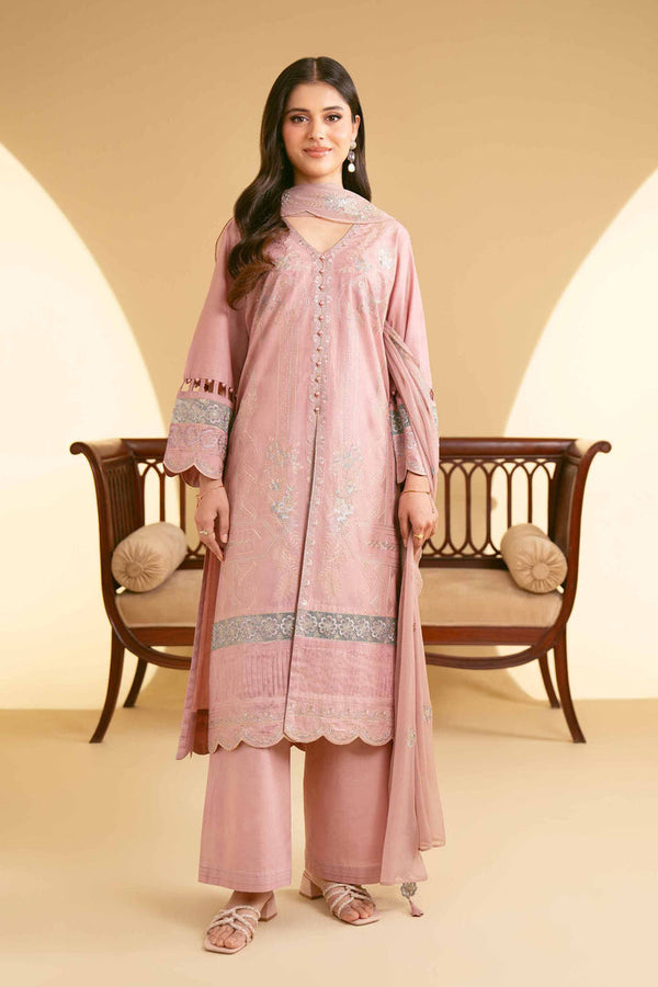 3 Piece - Unstitched - Embroidered Suit - 42519199