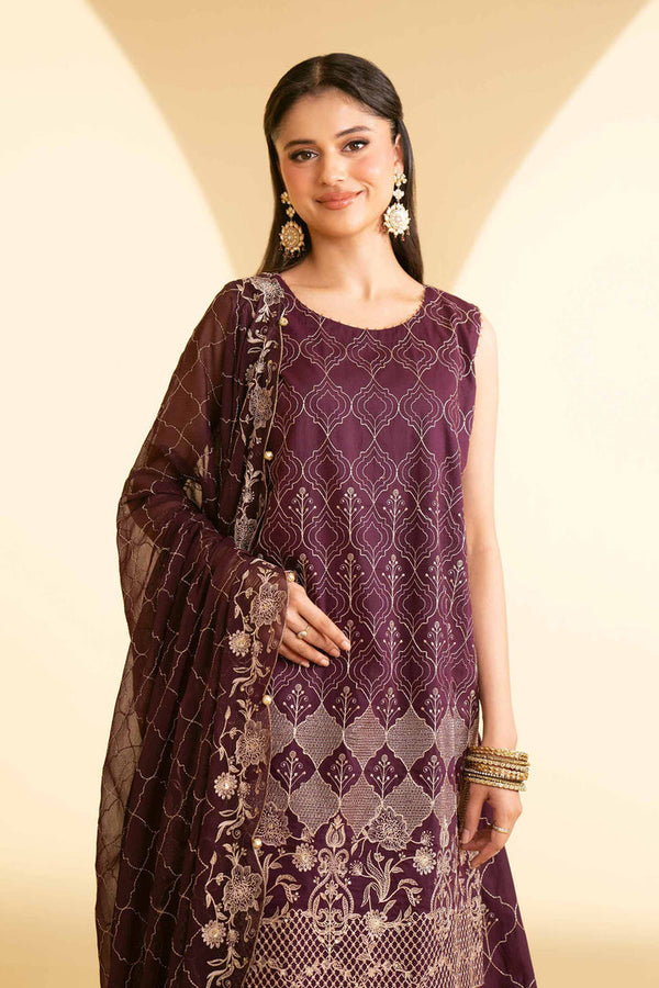 3 Piece - Unstitched - Embroidered Suit - 42519204