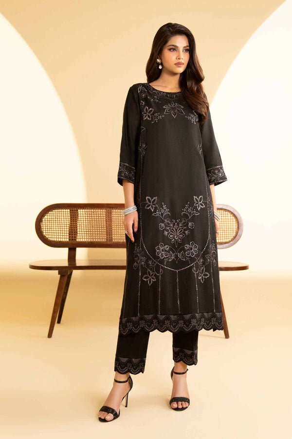 2 Piece - Embroidered Suit - KFE25-20 (Stitched)