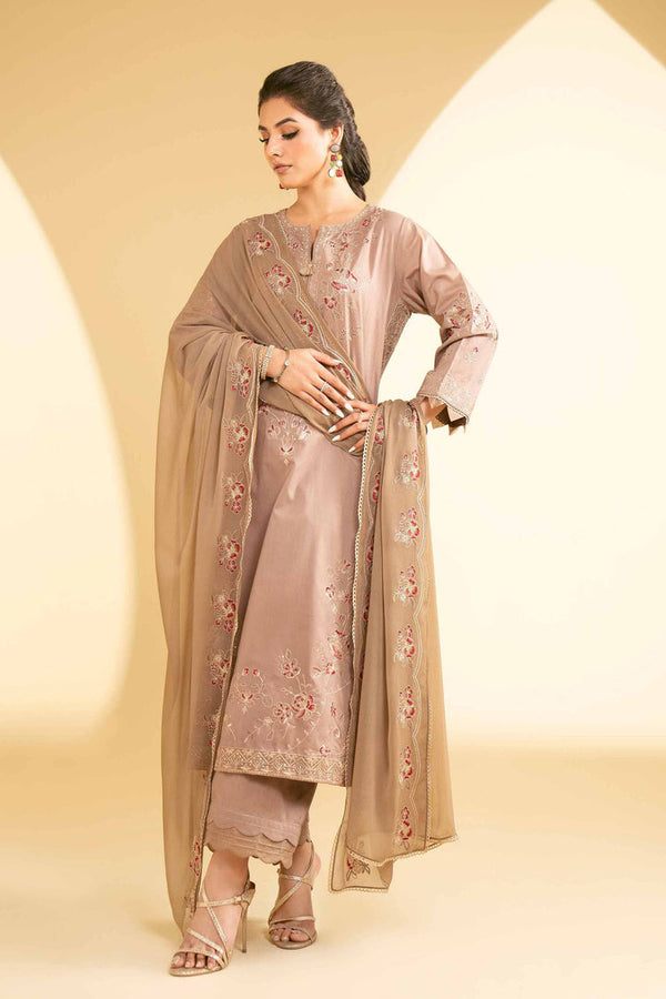 3 Piece - Stitched - Embroidered Suit - KFE25-24