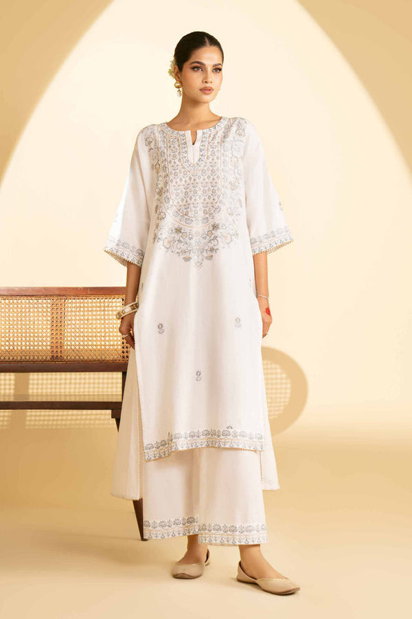 2 Piece - Stitched - Embroidered Dress - KFE25-25