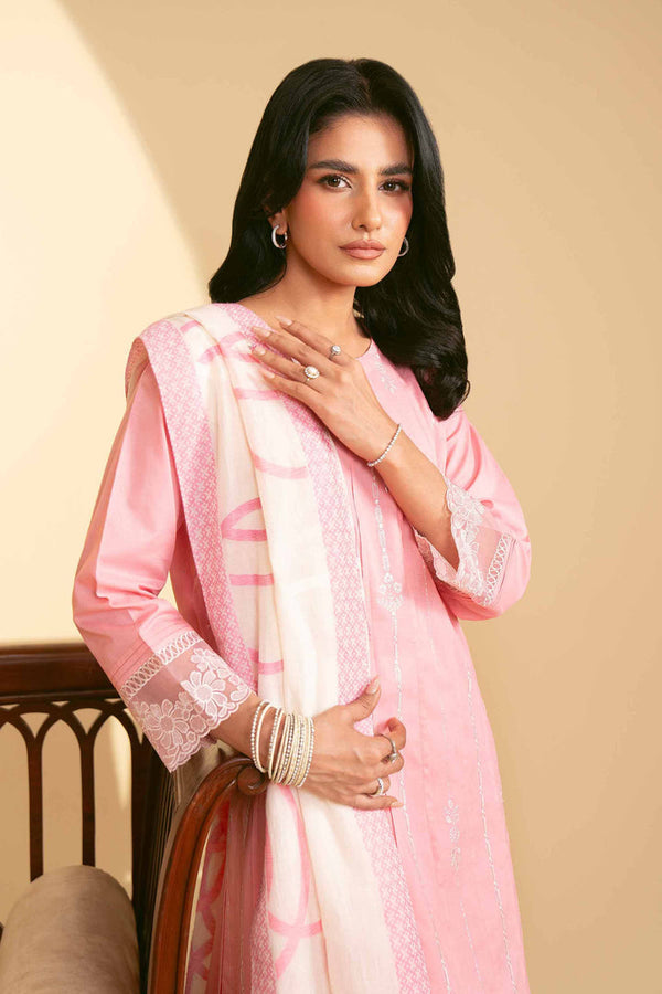 3 Piece - Stitched - Embroidered Suit - KFE25-38