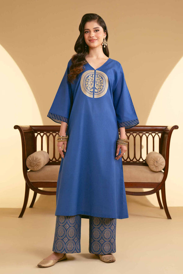2 Piece - Stitched - Embroidered Suit - KFE25-66