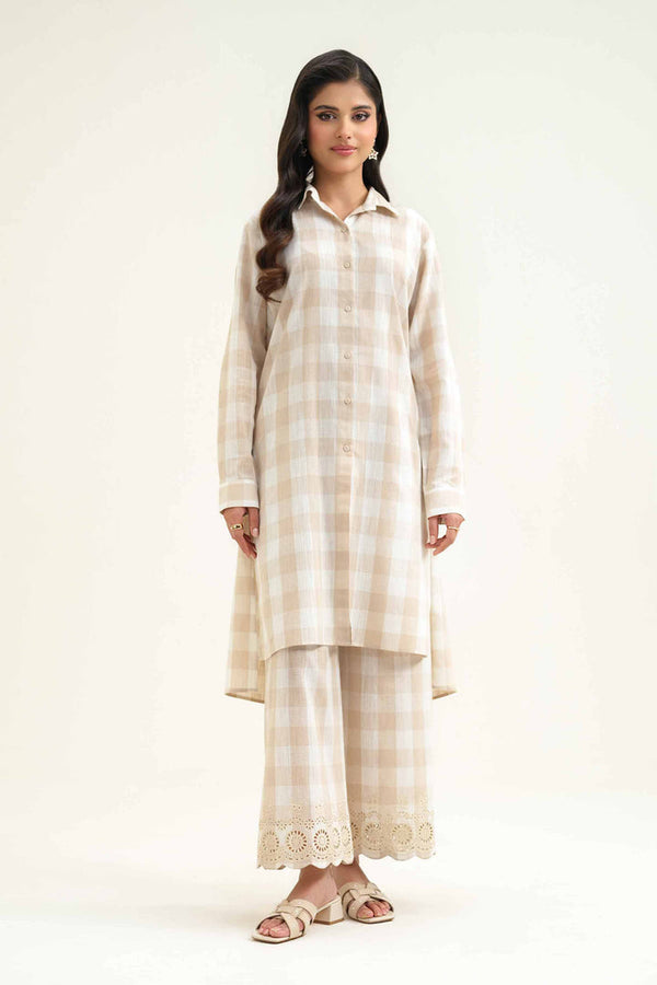 2 Piece - Stitched - Embroidered Suit - KFS25-65