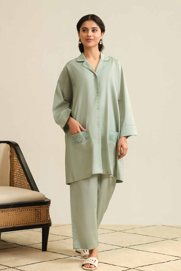 2 Piece - Embroidered Loungewear - KLS25-02 (Stitched)