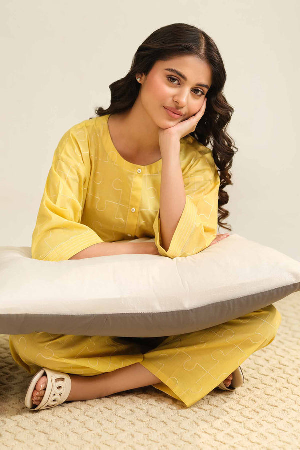 2 Piece - Embroidered Loungewear - KLS25-09 (Stitched)