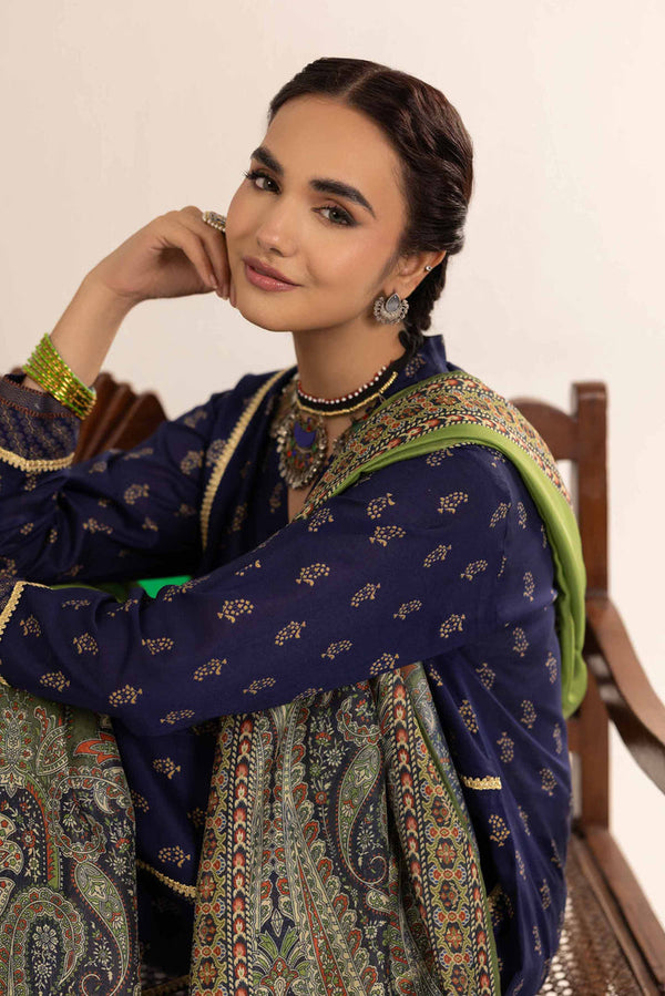3 Piece - Stitched - Printed Suit - PE25-160